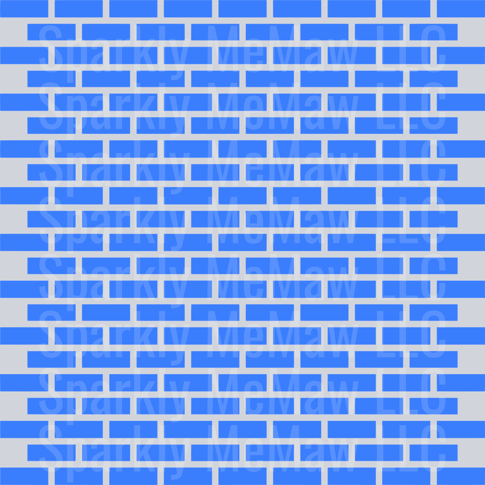 Blue Brick Full Sheet 10x10