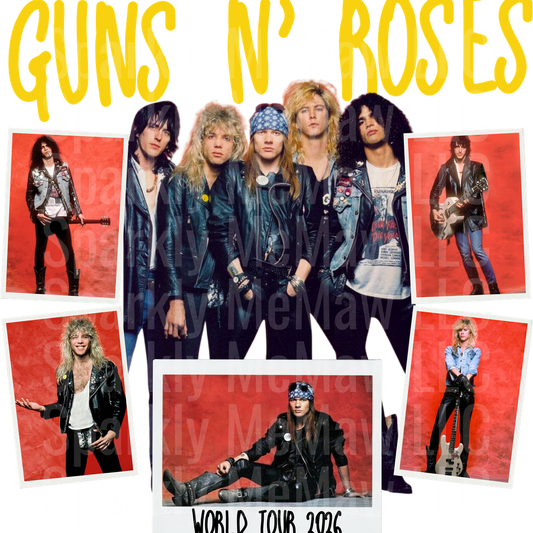 GUNS N ROSES TOUR 1 UV DTF Decal