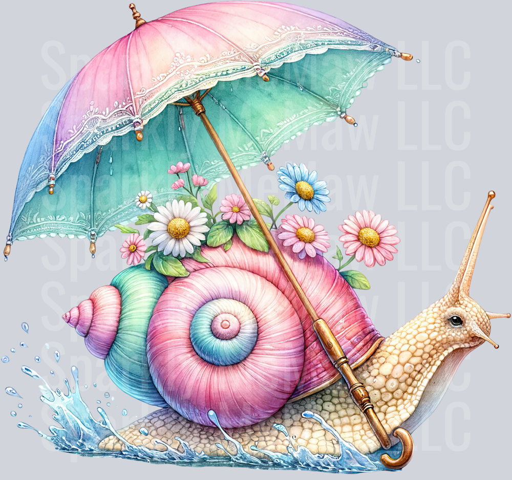 20 April Showers UV DTF Clip art Decal