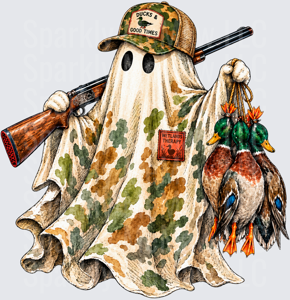 Ghost Duck Hunter Wetlands Therapy UV Decal Decal
