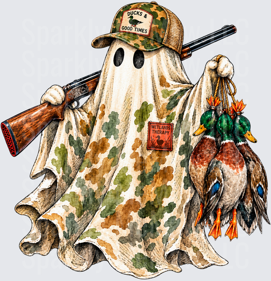 Ghost Duck Hunter Wetlands Therapy UV Decal Decal