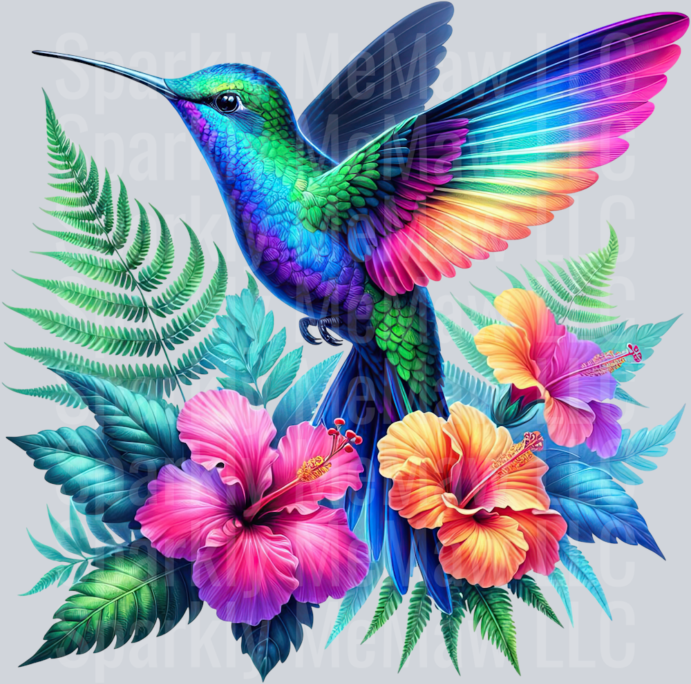 37 Hummingbird Clip Art UV DTF Decal