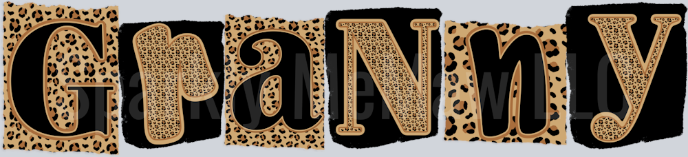 granny  UV DTF Decal (printed in width)