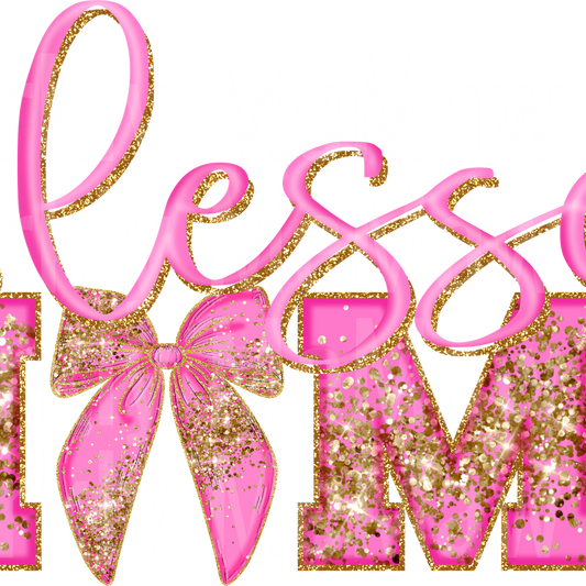 Blessed Mom DTF Transfer (Fabrics)