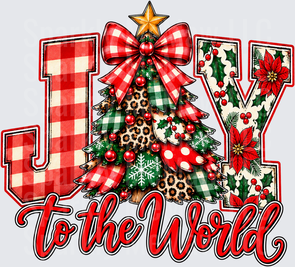 Joy to the World UV DTF Decal