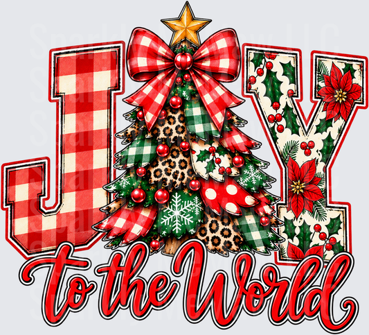 Joy to the World UV DTF Decal