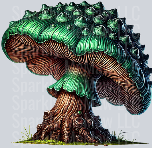 Fantasy Mushroom UV DTF Clipart Decal 24