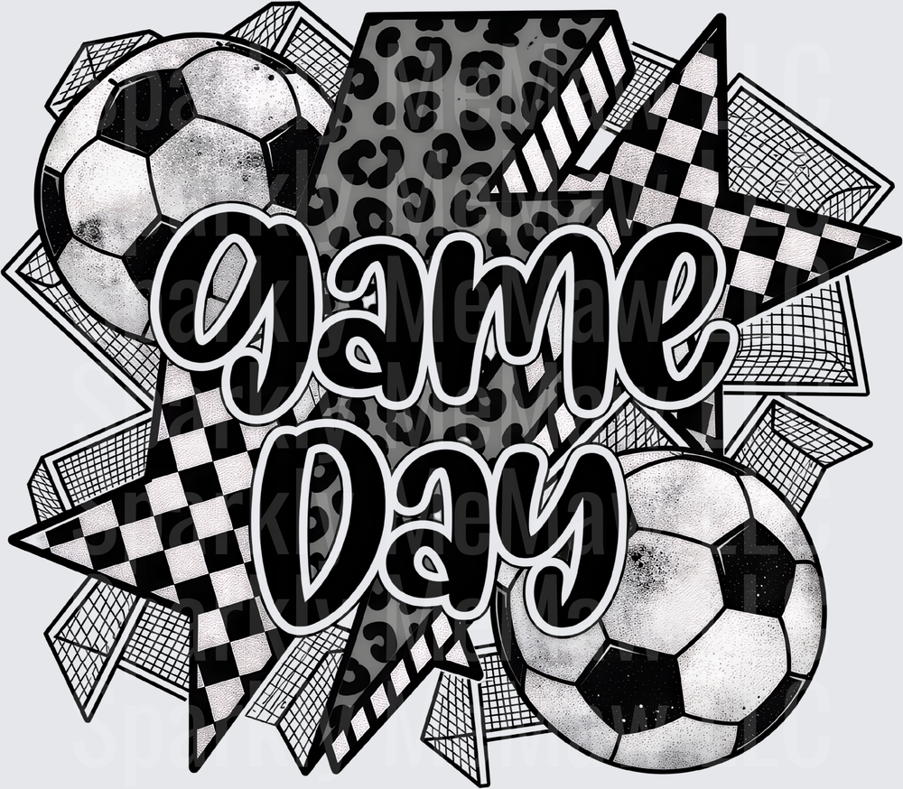 Game Day Soccer Balls UV DTF Decal