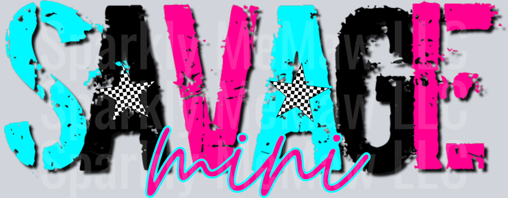 savage mini 1 UV DTF Decal