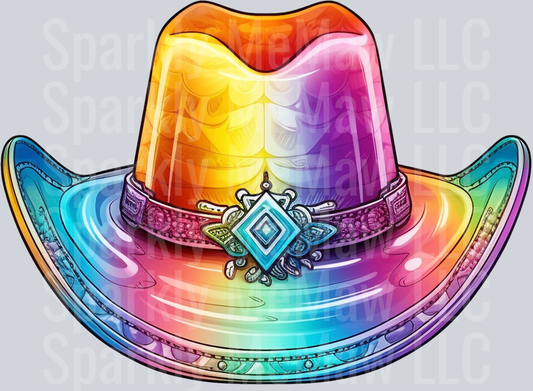 CowGirl UV DTF Clip Art Decal 19