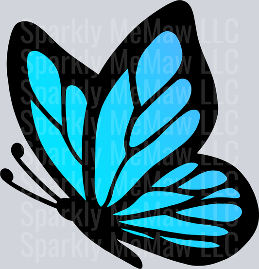 Colorful Butterfly Clipart Decal 15