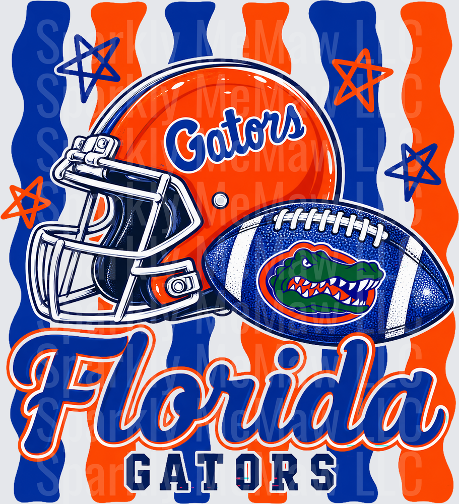 Florida Gators Football Helmet UV DTF Decal