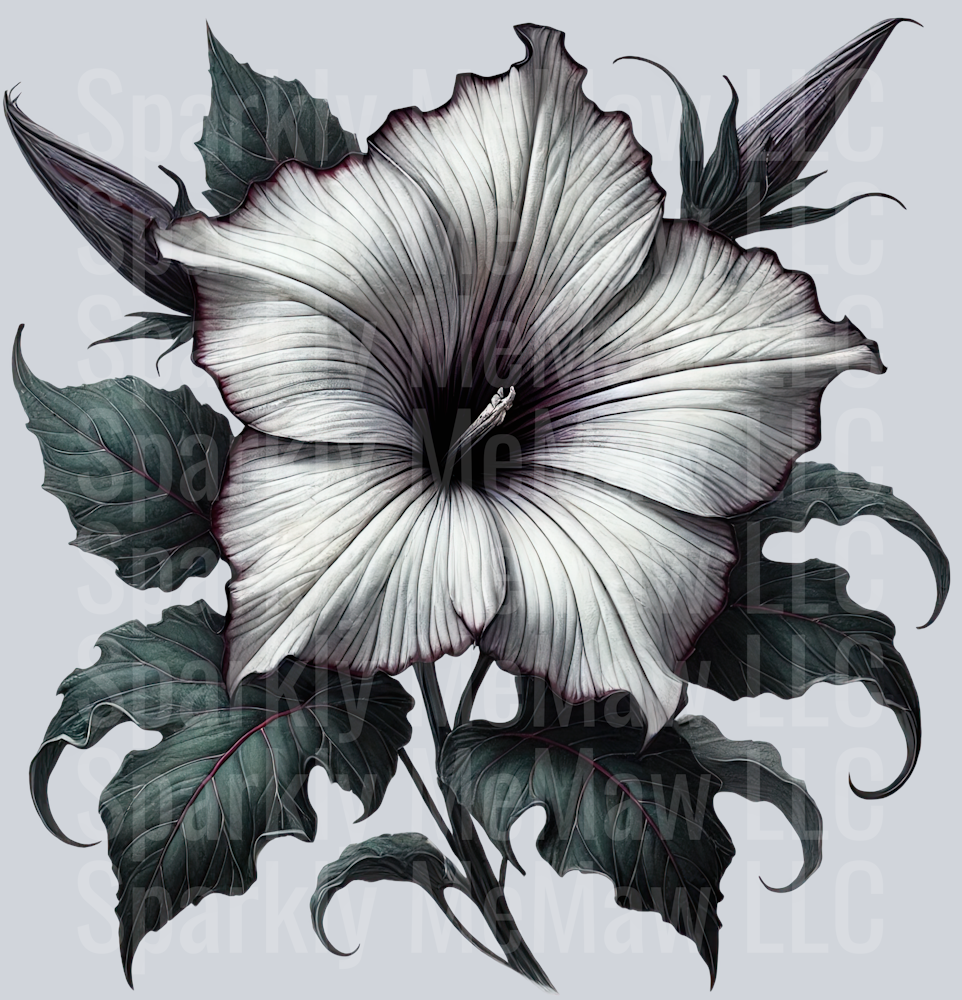 27 Gothic Flowers Clip Art UV DTF Decal
