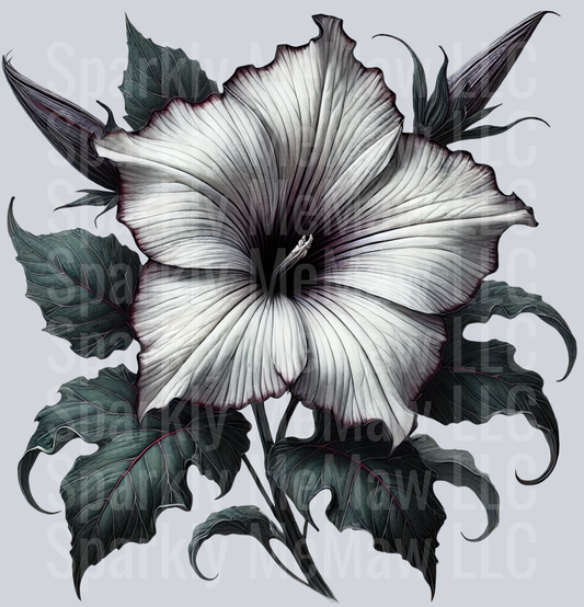 27 Gothic Flowers Clip Art UV DTF Decal