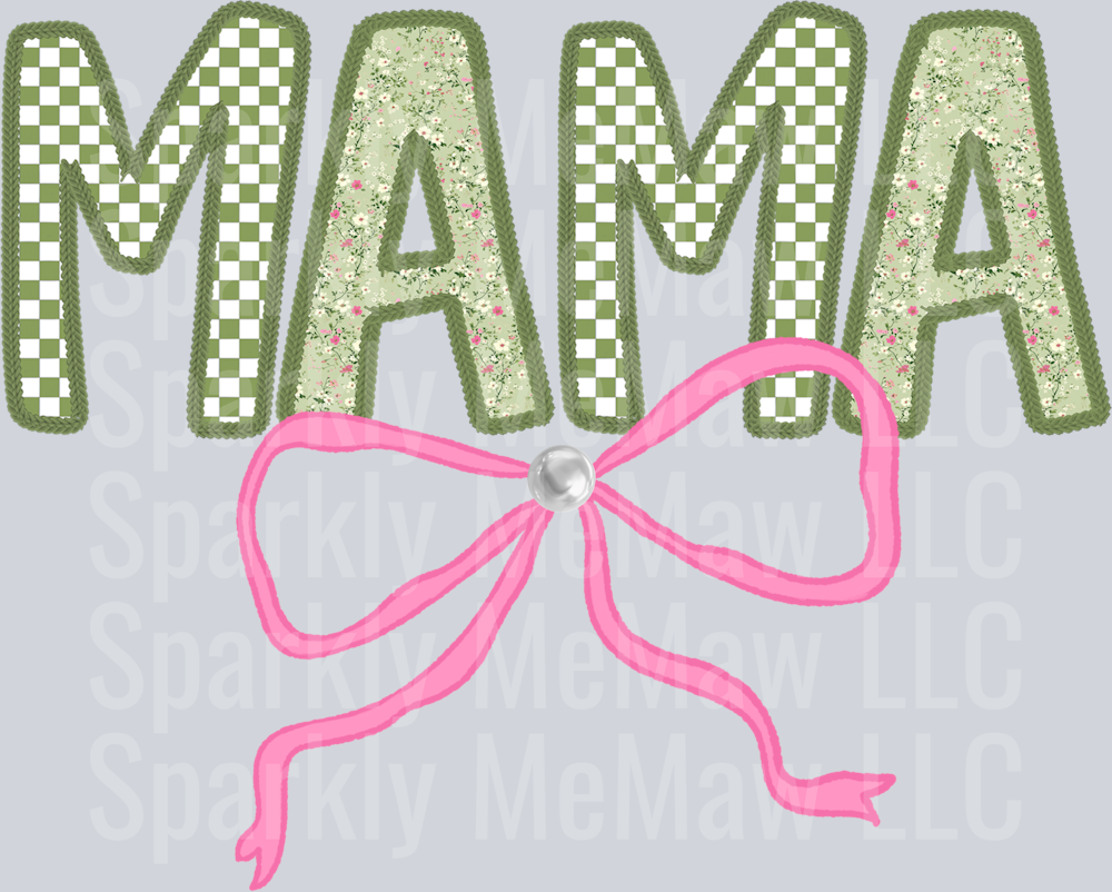 mama Green DTF Transfer (Fabrics)