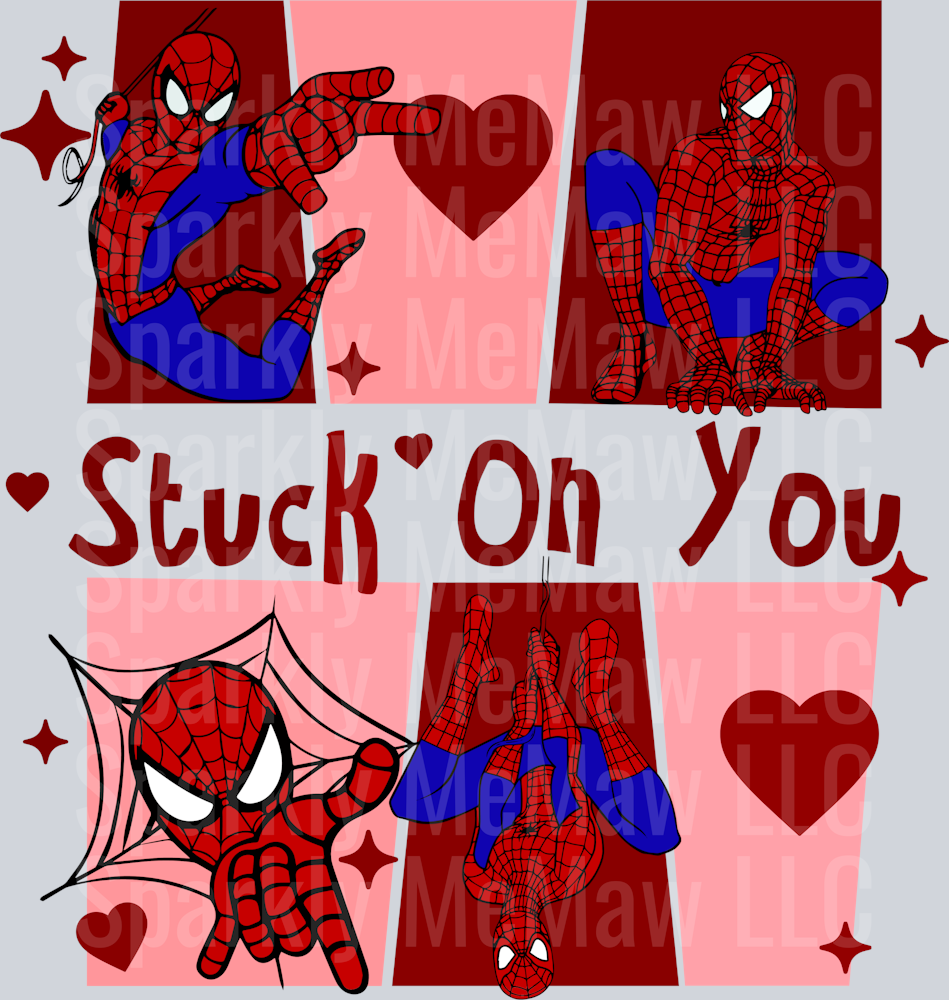 SMan valentine UV DTF Decal