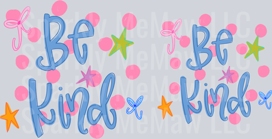 be kind doodle decal set  4  inch and 5 inch decal (one set)