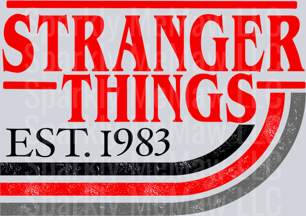 Stranger Things EST UV DTF Decal