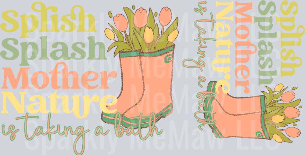 Splish Splash Decal Set 5 and 4 inch