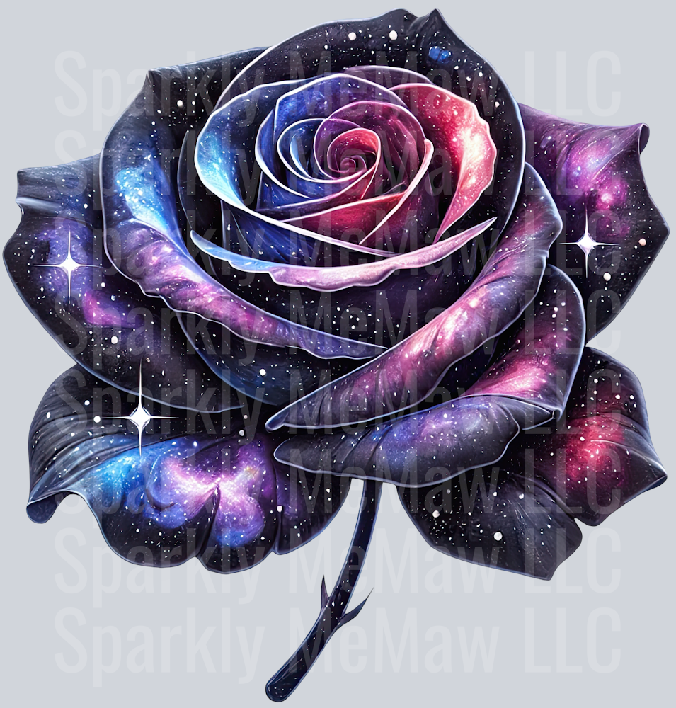 Fantasy Rose 1 UV DTF Decal
