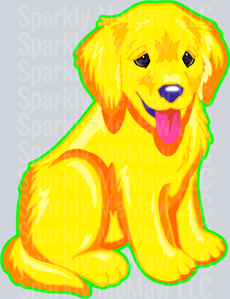 LF Vintage Puppy UV DTF Decal