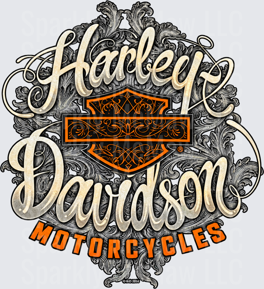 Harley Davidson Motorcycles Logo This is a UV DTF DECAL (HARD SMOOTH SURFACE)