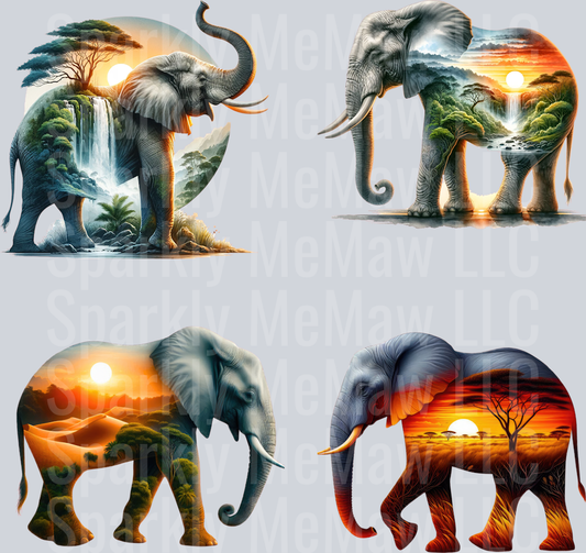landscape elephants2 10x10