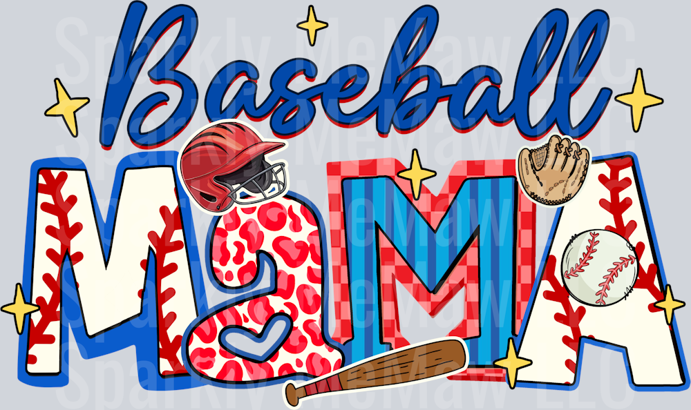 Baseball Mama  UV DTF Decal