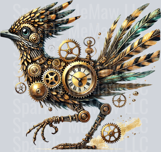 Road Runner SteamPunk UV DTF Decal 24