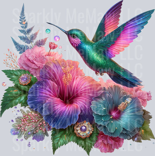 23 Hummingbird Clip Art UV DTF Decal
