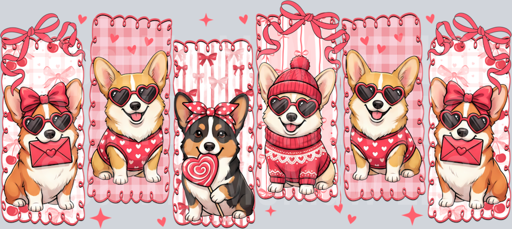 Valentine 15 16 oz UV DTF Wrap
