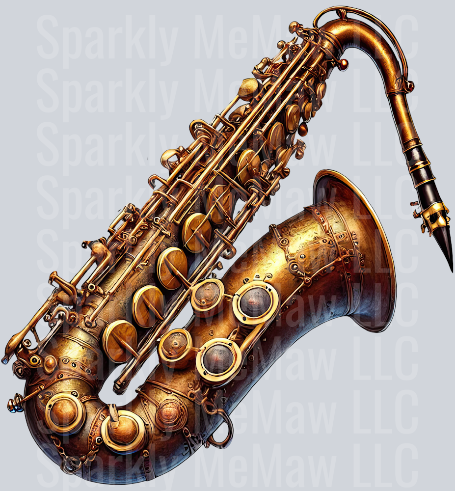 Musical Steampunk UV DTF Clip art Decal 11
