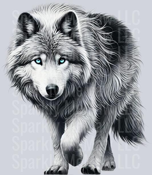 wolf 6 Clip Art UV DTF Decal