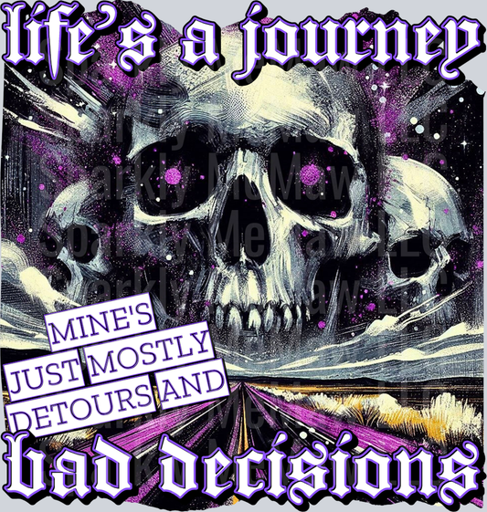 life is a journey UV DTF Decal