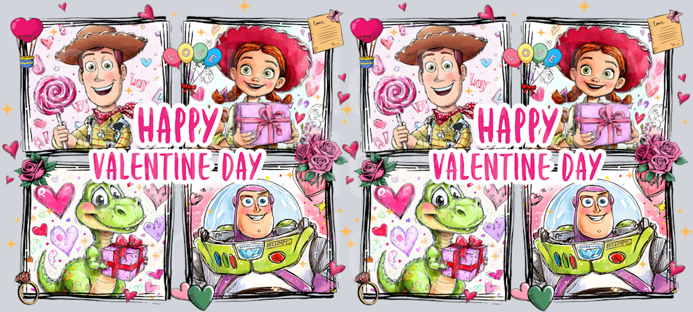 Valentine 4 16 oz UV DTF Wrap