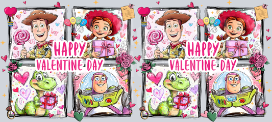 Valentine 4 16 oz UV DTF Wrap