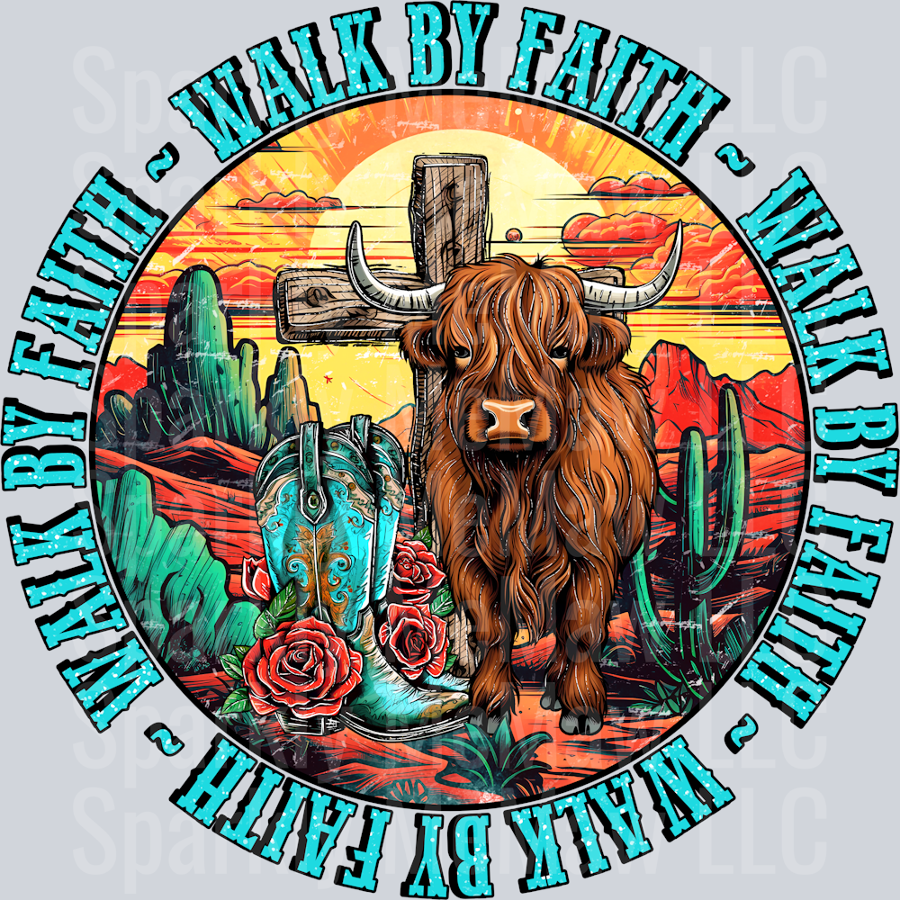 Walk by Faith 1 UV DTF Decal
