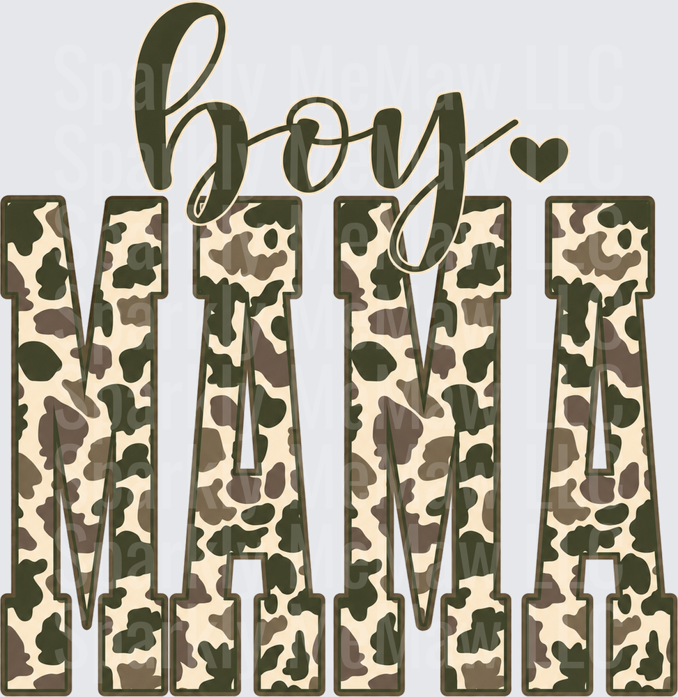 Boy Mama Cow Print UV Decal Decal