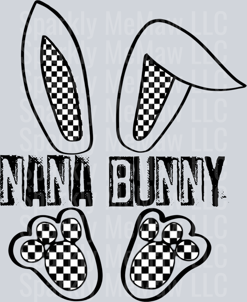 nana bunny DTF Transfer (Fabrics)