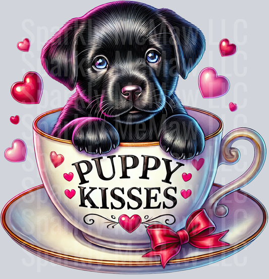 Valentines Cup Puppy  12 UV DTF Decal
