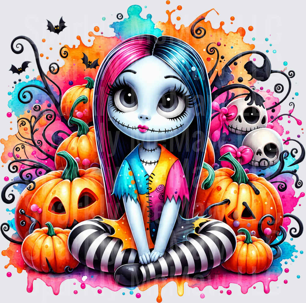 Sally Nightmare Before Christmas Halloween UV DTF Decal
