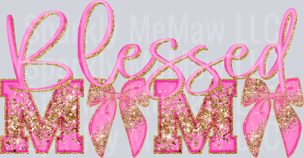 Blessed Mom UV DTF Decal
