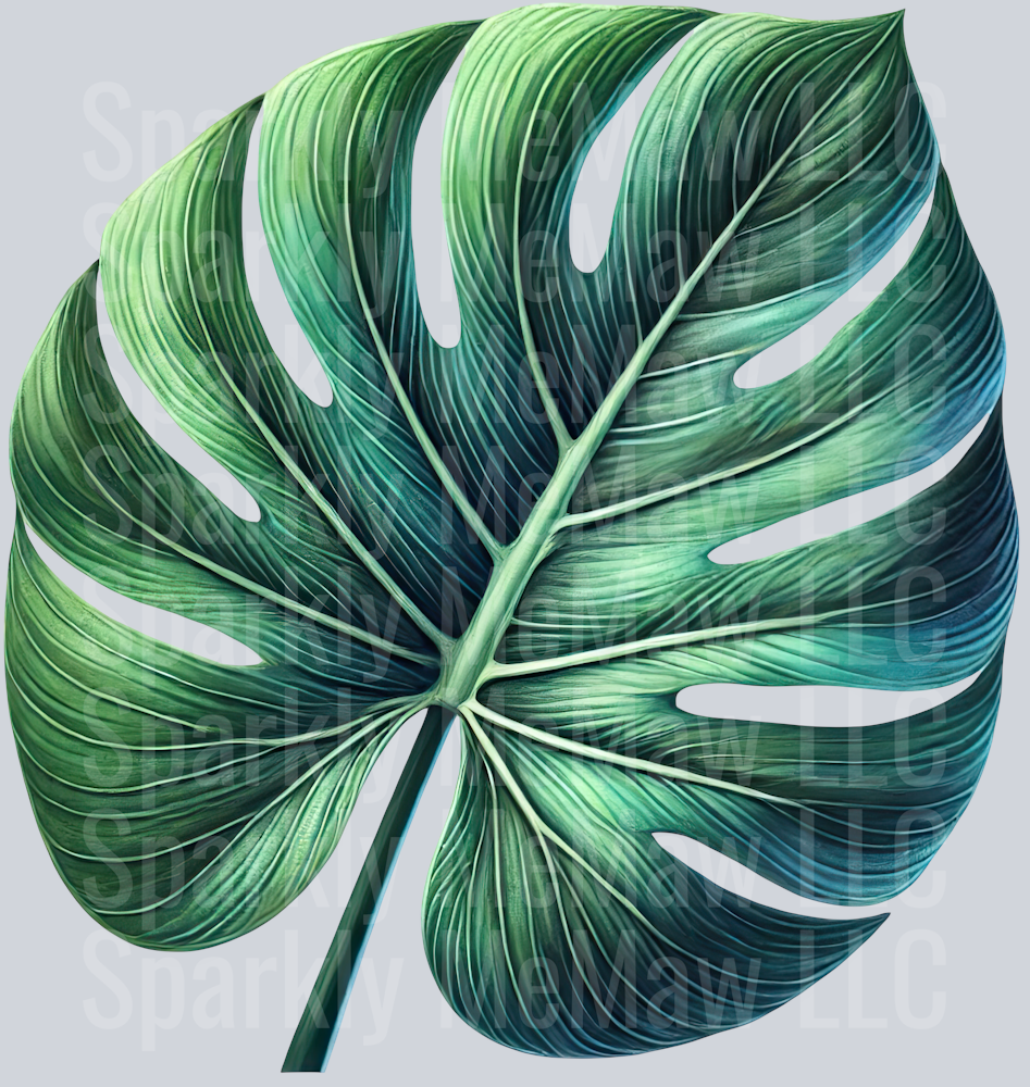 12  Tropical Leaves Clipart Decal