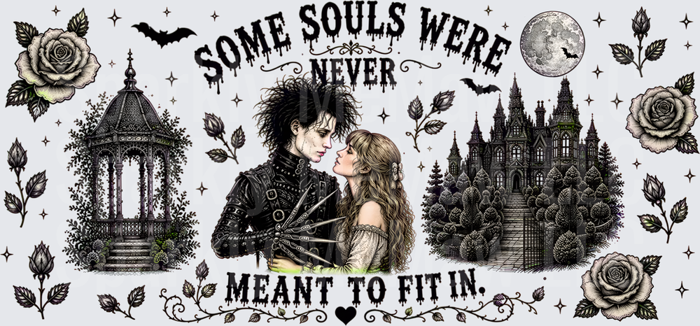 Edward Scissorhands Gothic Romance UV DTF Wrap