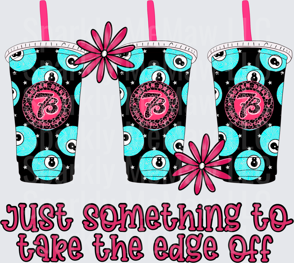 Three Spooky Eye Coffee Cups UV DTF Decal