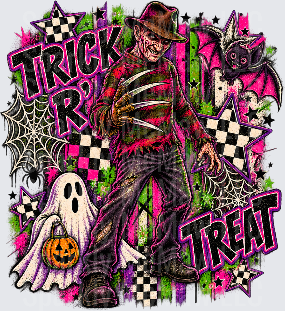 Freddy Krueger Trick R Treat Halloween UV DTF Decal