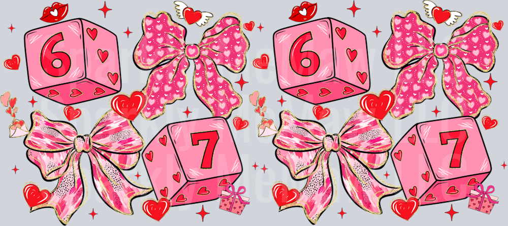 Valentine 16 oz UV DTF Wrap 50