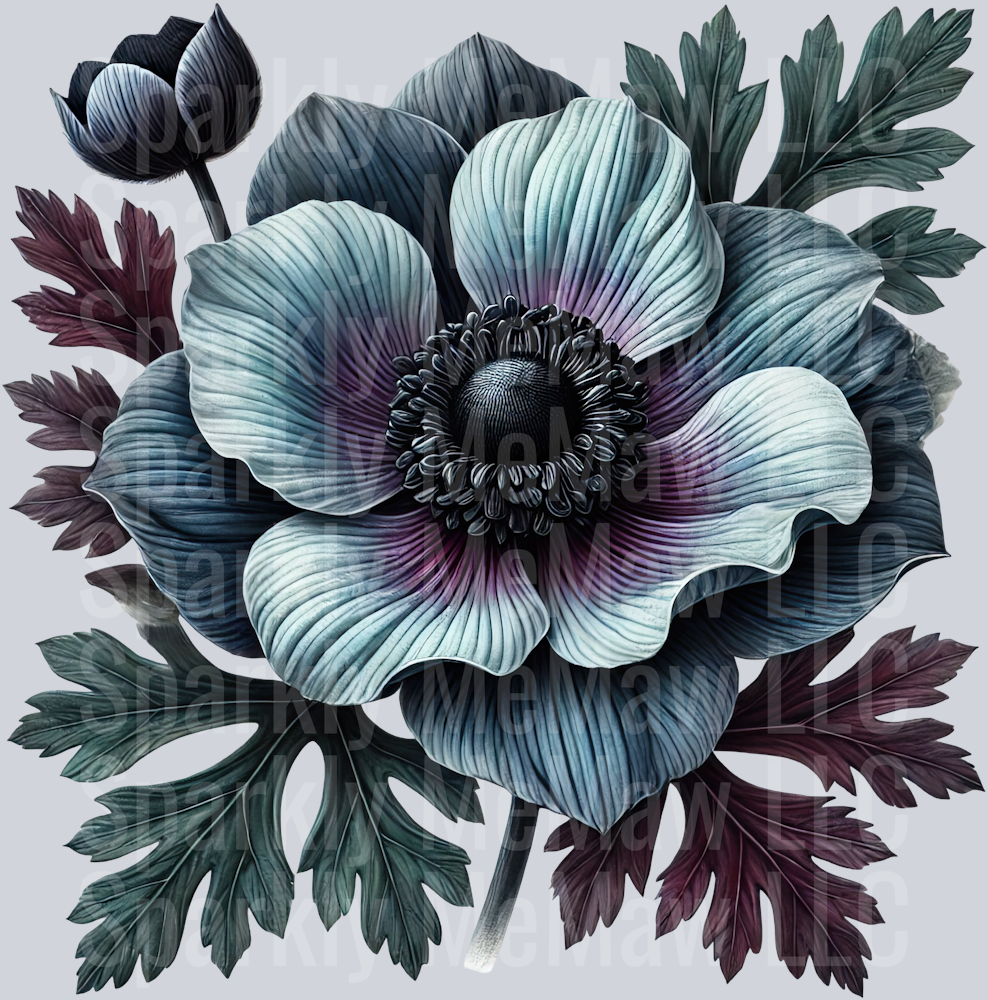 26 Gothic Flowers Clip Art UV DTF Decal