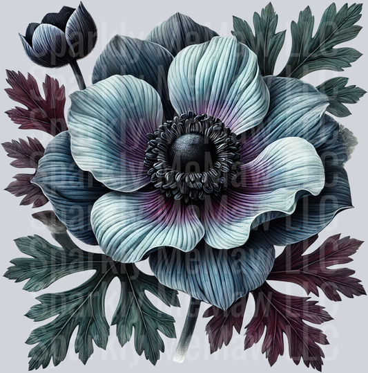 26 Gothic Flowers Clip Art UV DTF Decal