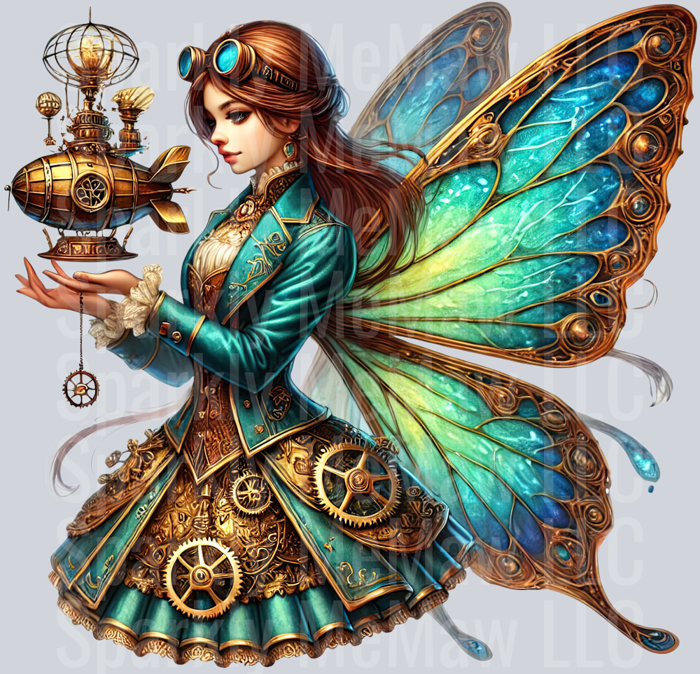 Fairy  SteamPunk UV DTF Decal 22